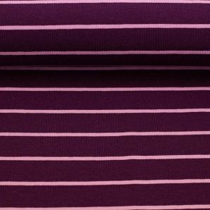 Reststück Jersey Orkney Stripe - Violett/Flieder