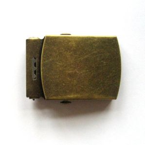 Klemmschnalle für Gürtel 3,8cm - Bronze matt