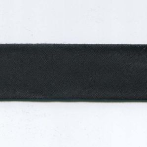 Schrägband 30mm uni - 999 - Schwarz