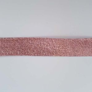 Schrägband 20mm Metallic - Rosé
