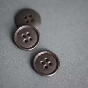 Merchant & Mills Simple Button Metall 18mm - Black