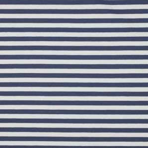Jersey Spring Stripe - Blaugrau/Weiß