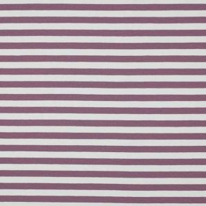 Jersey Spring Stripe - Mauve/Weiß