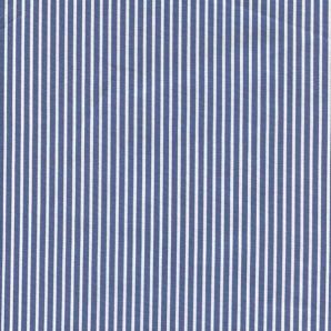 Popeline Stripe - Mittelblau
