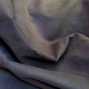 Kunstleder Suede / Velours - Dunkelbraun