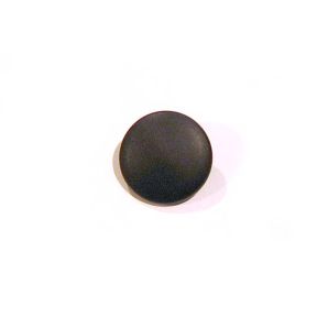Knopf mit Öse matt 15mm - Schwarz