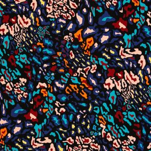 Viskose Medium Camou Color - Schwarz