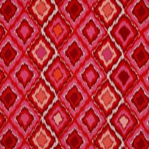 Viskose Raute - Rot/Pink