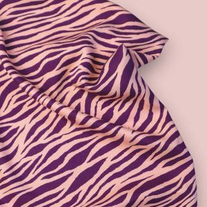 ECOVERO™ Viscose Twill Zebra - MIND THE MAKER - Plum