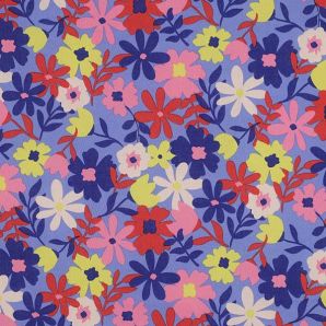 Wachstuch Summer Flower - Blau