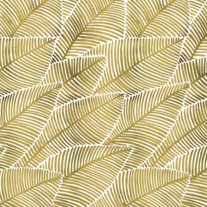 Cloud 9 Wachstuch Golden Tropival Leaves - Ocker