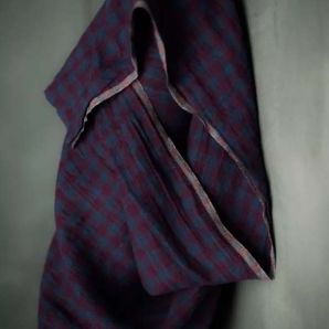 Merchant & Mills Linen Winter Hymn Checks - Purple