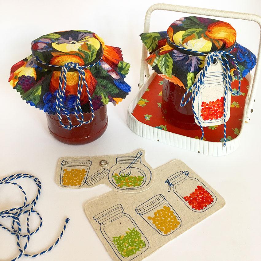 Hübsche Marmeladen-Häubchen