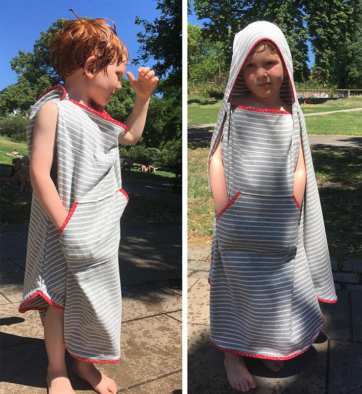 Kuscheliger Badeponcho für Kids