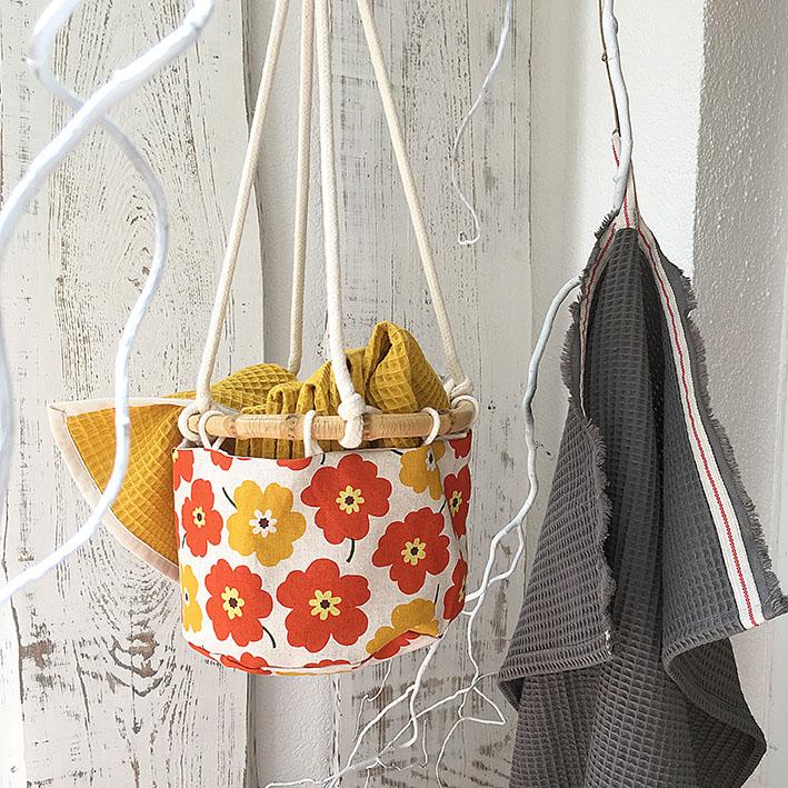 Hängekorb mit Bambusring