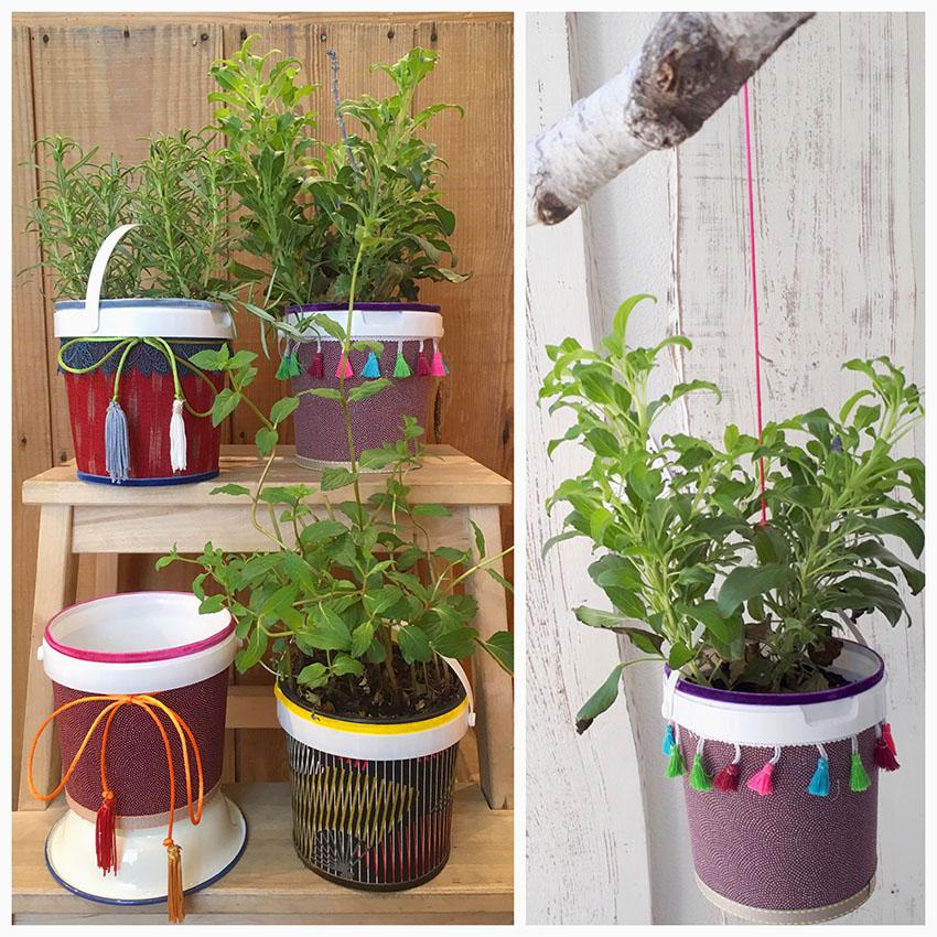 Vom Joghurtbecher zum Kräutertopf