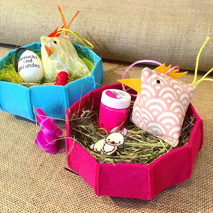 Von Filzkörbchen und Stoffküken...