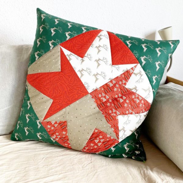 Patchwork Kissen Weihnachtsstern